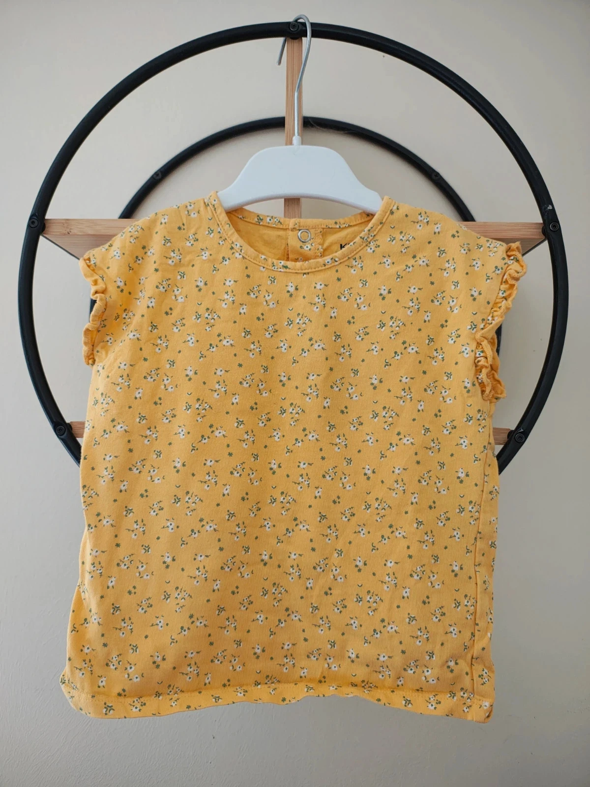 6 ans blouse Teeshirt été kiabi effet dentelle